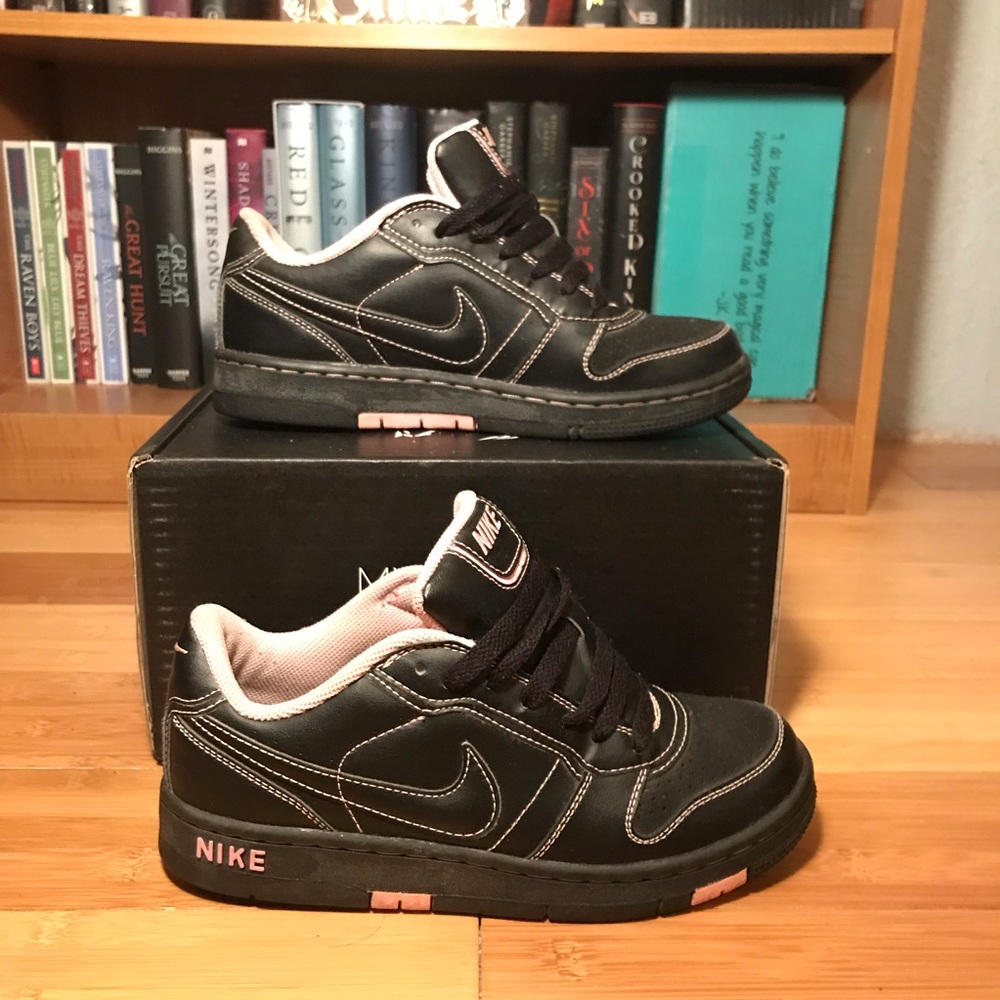 Black Nike’s with Pale Pink Accents